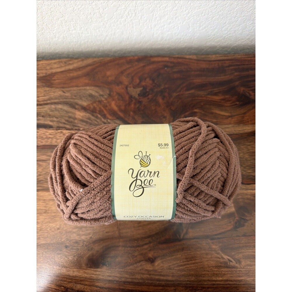 Yarn Bee Cozy Occasion Yarn Coffee 5.5 Ounce 101 Yards